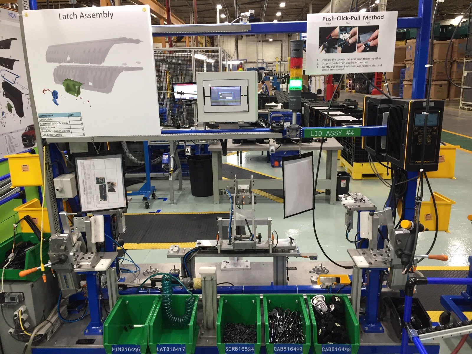 Semiautomatic Assembly Line Truck Box Assembly Nuspark